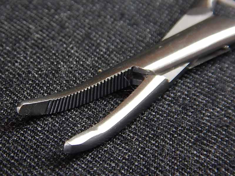 アキスコ ステンレス フォーセップ（4インチ）シルバー｜アングラーズコム